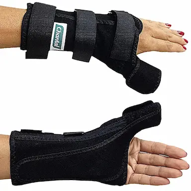 TALA PUNHO/POLEGAR CHANTAL CURTA ESQUERDA PRETA P - UNIDADE