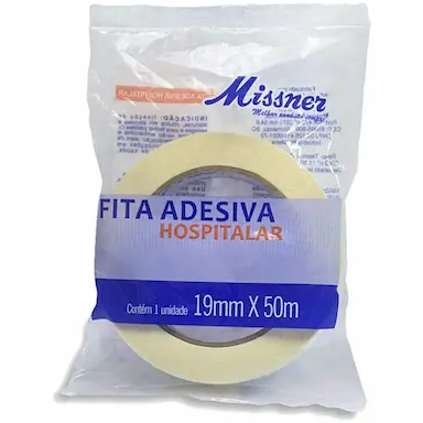 FITA ADESIVA CREPE HOSPITALAR MISSNER 19MMX50M - UNIDADE