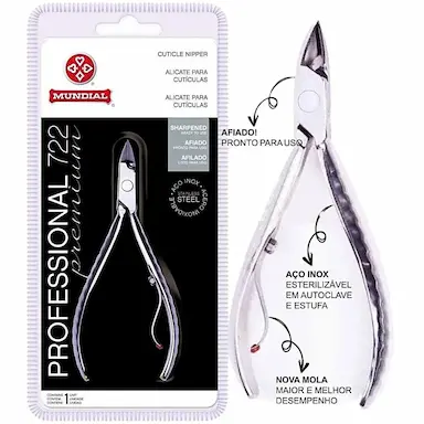 ALICATE CUTíCULA MUNDIAL 722 PROFESSIONAL - UNIDADE
