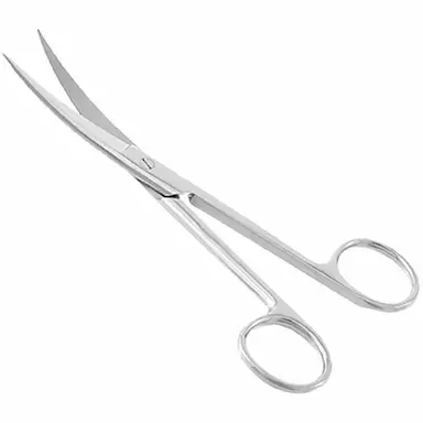 TESOURA CIRúRGICA ABC FINA/FINA CURVA 15CM - UNIDADE