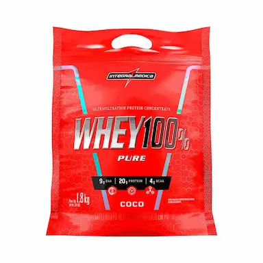WHEY 100% PURE (1,8KG) COCO INTEGRALMEDICA