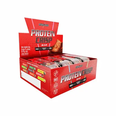 PROTEIN CRISP BAR (540G) 12UN TRUFA DE AVELã INTEGRALMEDICA