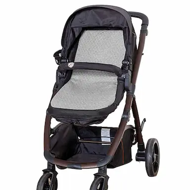 COLCHONETE CARRINHO MOISéS MATELASSê CINZA BATISTELA BABY