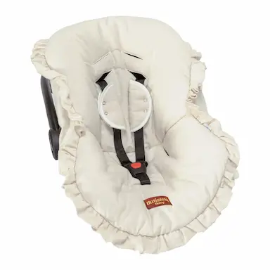 CAPA PARA BEBê CONFORTO LINHO PREMIUM BEGE BATISTELA BABY