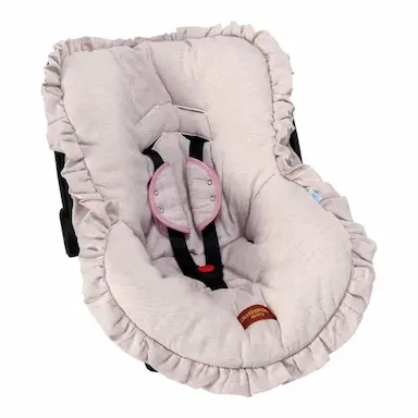 CAPA PARA BEBê CONFORTO LINHO PREMIUM ROSê BATISTELA BABY