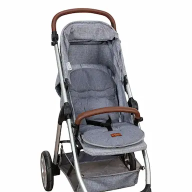 CAPA PARA CARRINHO DE BEBê LINHO JEANS BATISTELA BABY
