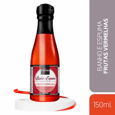 ESPUMA PARA BANHO BANHEIRA HIDROMASSAGEM OFURô SPA ESPUMANTE RELAXAMENTO AROMA FRUTAS VERMELHAS 150ML