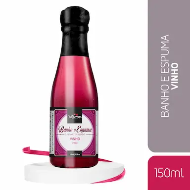 ESPUMA PARA BANHO BANHEIRA HIDROMASSAGEM OFURô SPA ESPUMANTE RELAXAMENTO AROMA VINHO 150ML