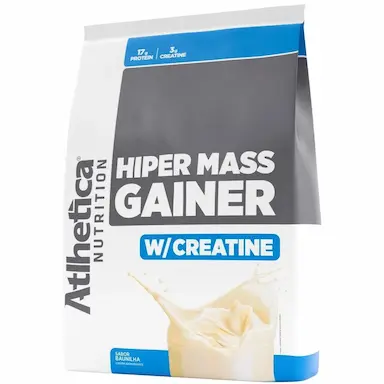 HIPER MASS GAINER W/CREATINA (SC) 3KG - ATLHETICA NUTRITION Baunilha