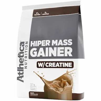 HIPER MASS GAINER W/CREATINA (SC) 3KG - ATLHETICA NUTRITION Chocolate