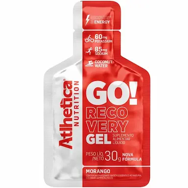 GO! RECOVERY GEL (10SCX30G) - ATLHETICA NUTRITION Morango