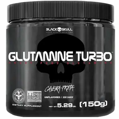 GLUTAMINE TURBO CAVEIRA PRETA - GLUTAMINA - 150G BLACK SKULL