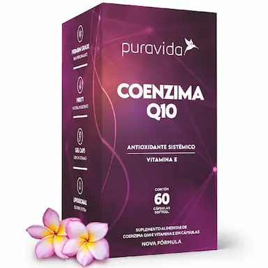 COENZIMA Q10 COM VITAMINA E - (60 SOFTGELS) - PURAVIDA ORIGINAL