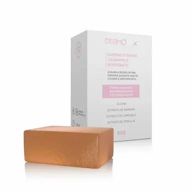 SABONETE ÍNTIMO CALMANTE E HIDRATANTE DERMOSEX - 90G