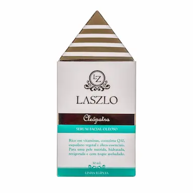 SéRUM FACIAL CLEóPATRA COM Q10, VITAMINA C E ESQUALANO VEGETAL 30ML - LASZLO