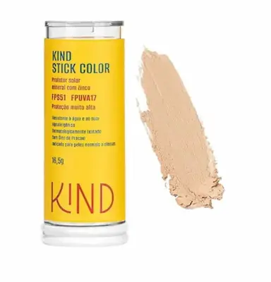 PROTETOR SOLAR MINERAL NATURAL STICK COLOR FPS51 FPUVA17 16,5G - KIND K20