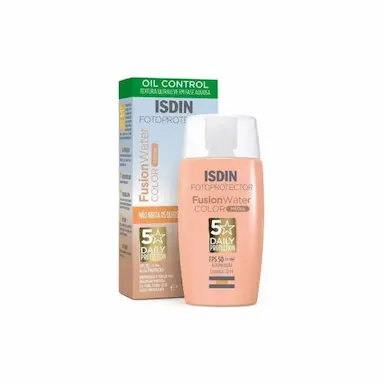 PROTETOR SOLAR FACIAL ISDIN FOTOPROTECTOR FUSION WATER COLOR MÉDIA FPS50 50ML