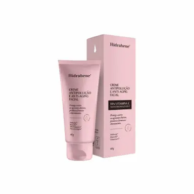 CREME ANTIPOLUIÇÃO E ANTI-AGING FACIAL HIDRABENE 60G