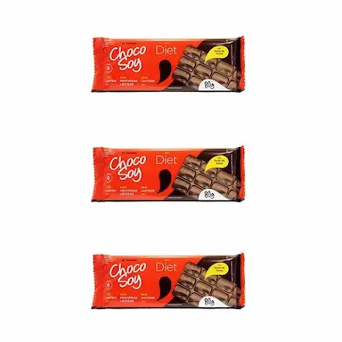 3UNI BARRA DIET 80GR - CHOCOSOY