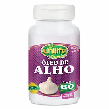 ÓLEO DE ALHO 350MG 60 CáPS - UNILIFE