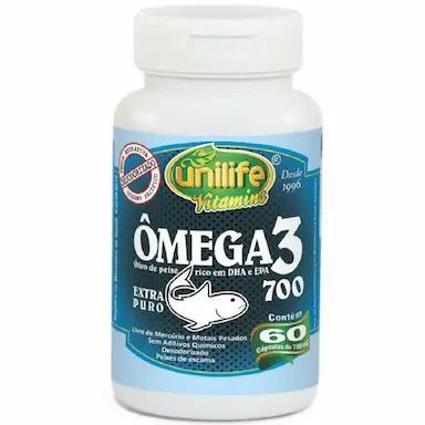 ÓLEO DE PEIXE ÔMEGA 3 700MG 60 CáPS - UNILIFE