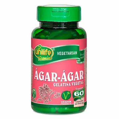 AGAR-AGAR 600MG 60 CáPS - UNILIFE