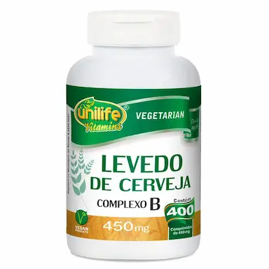 LEVEDO DE CERVEJA 450MG 400 COMP. - UNILIFE