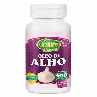 ÓLEO DE ALHO 350MG 100 CáPS - UNILIFE