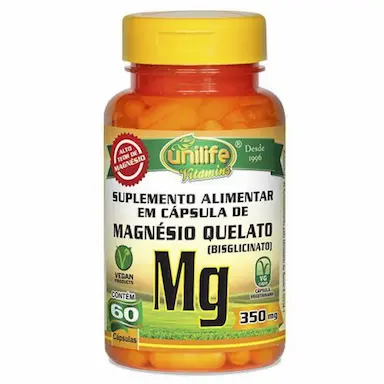 MAGNéSIO QUELATO MG 350MG 60 CáPS - UNILIFE
