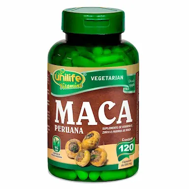 MACA PERUANA C/ VIT. C + ZINCO 550MG 120 CáPS - UNILIFE