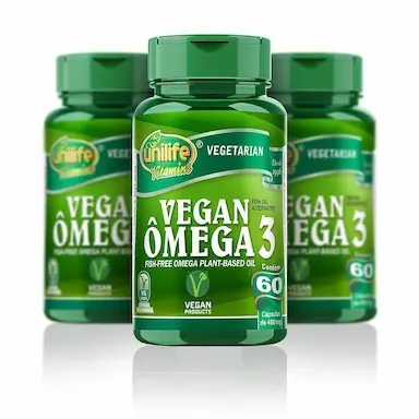 KIT 3UNI ÔMEGA 3 VEGAN 480MG 60 CáPS - UNILIFE