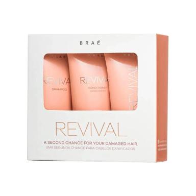KIT TRAVEL SIZE BRAé REVIVAL - SHAMPOO + CONDICIONADOR + MáSCARA 60ML