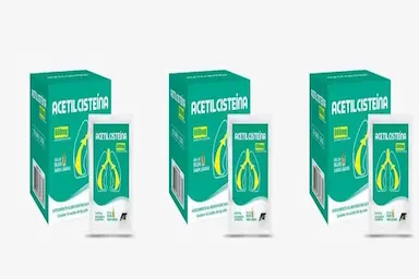 KIT 3UNI ACETILCISTEINA 600MG C/ 16 SACHêS - GEOVIT