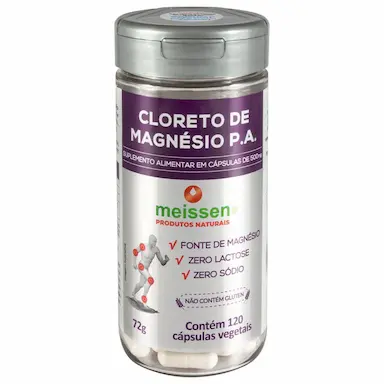 Cloreto De Magnésio P.A. 500Mg C/ 120 Cápsulas - Meissen