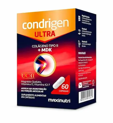 Condrigen Ultra (Colágeno Tipo 2 + Mdk) 60 Cáps - Maxinutri
