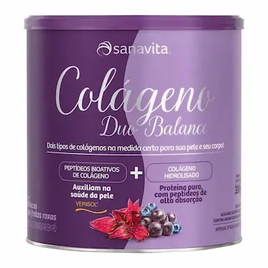 COLáGENO DUO BALANCE FRUTAS ROXAS 300GR - SANAVITA