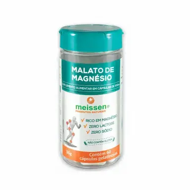 Malato De Magnésio 500Mgr (60 Cápsulas) - Meissen