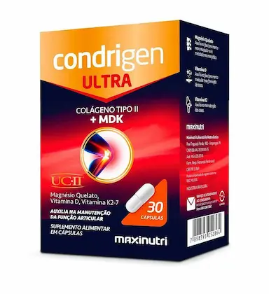 Condrigen Ultra (Colágeno Tipo 2 + Mdk) 30 Cáps - Maxinutri