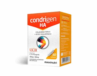Condrigen Ha (Colágeno Tipo 2 + Ácido Hialurônico) 30 Cáps - Maxinutri