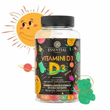 VITAMINI D GUMMY (60 GOMAS) - ESSENTIAL NUTRITION