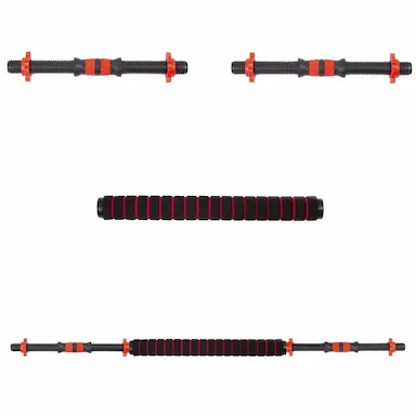 BARRA SUPINO HALTER COM ROSCA E CONECTOR KIT 2 EM 1 YANGFIT