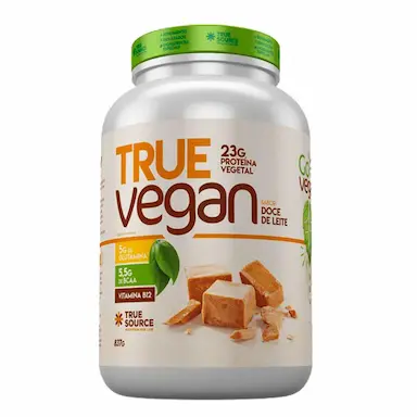 TRUE VEGAN PROTEíNA ISOLADA VEGANA DOCE DE LEITE TRUE SOURCE 837G Unica