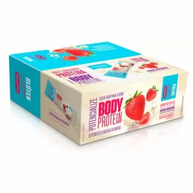 BARRA BODY PROTEIN MORANGO EQUALIV (CX C/9UNI DE 40G) Unica