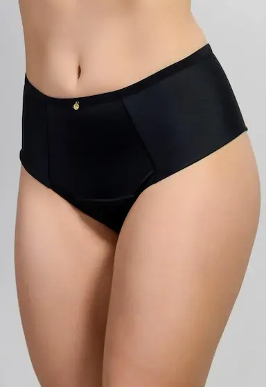 KIT 3 UNI. CALCINHA ABSORVENTE MENSTRUAL COMFORT PARA SEU CICLO MENSTRUAL LEVES CASOS DE INCONTINêNCIA ANTIBACTERIANA REUTILIZáVEL CLáSSICA M PRETO