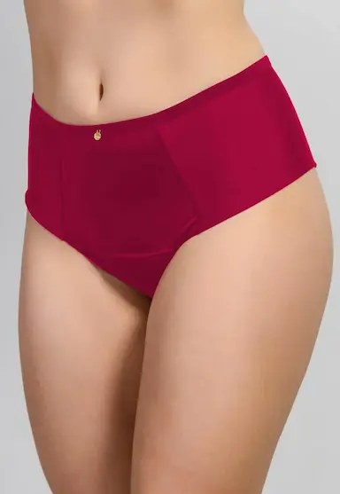 KIT 3 UNI. CALCINHA ABSORVENTE MENSTRUAL COMFORT PARA SEU CICLO MENSTRUAL LEVES CASOS DE INCONTINêNCIA ANTIBACTERIANA REUTILIZáVEL CLáSSICA M CEREJA