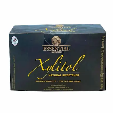 ADOçANTE XYLITOL ESSENTIAL NUTRITION 50 SACHêS DE 5G Unica