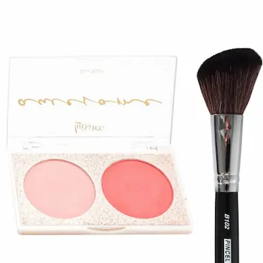 COMBO DUO BLUSH LUISANCE + PINCEL P/BLUSH MACRILAN-L2075 + B102