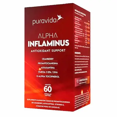 ALPHA INFLAMINUS ANTIOXIDANT SUPPORT PURAVIDA 60 CáPSULAS Unica