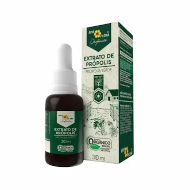 EXTRATO DE PRóPOLIS VERDE ORGâNICO APIS FLORA 30ML