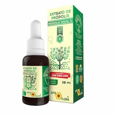 EXTRATO DE PRóPOLIS VERDE 70 APIS FLORA 30ML